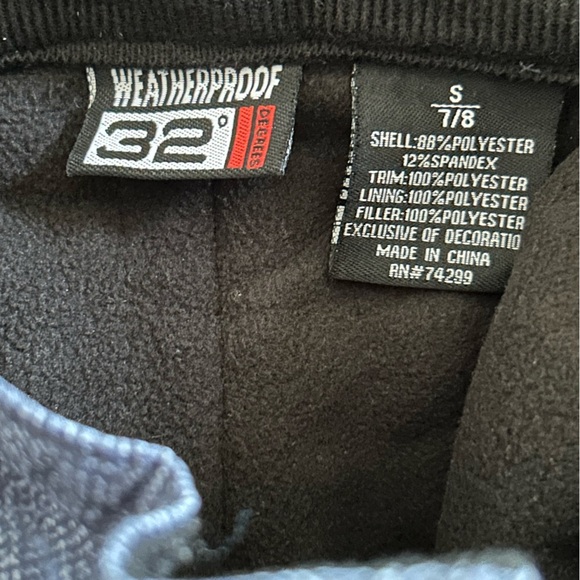 32 Degrees Kids Size Small Blue Snow Ski Pants Detachable Suspender - Picture 9 of 12